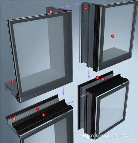 main feature unitized curtain wall