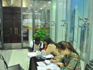 Our Clients in Our Yekalon Curtain Wall System Showroom 