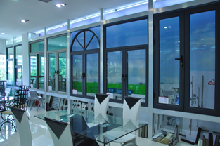 curtain wall company showroom