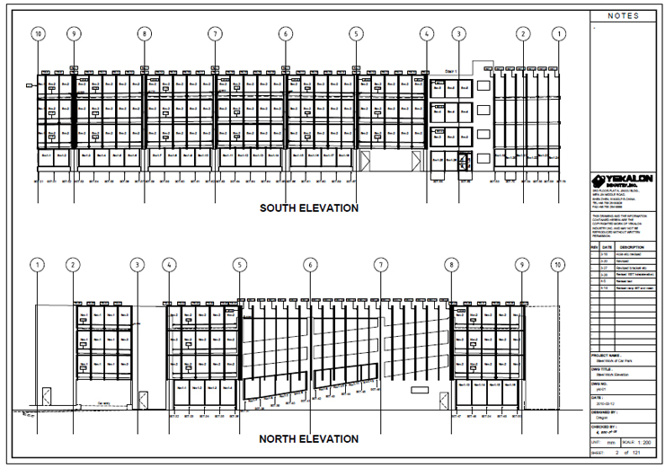 Facade system - Yekalon curtain wall system drawing 1