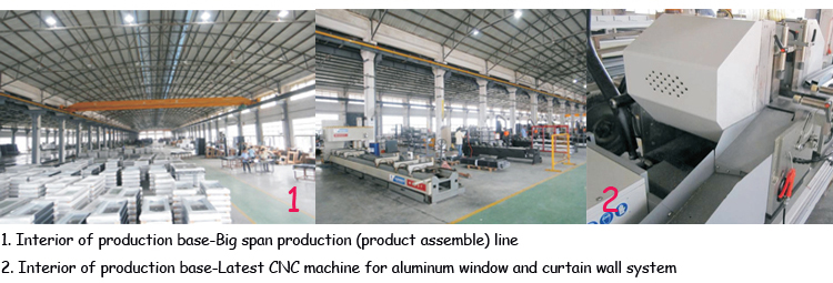 yekalon curtain wall system production base 2